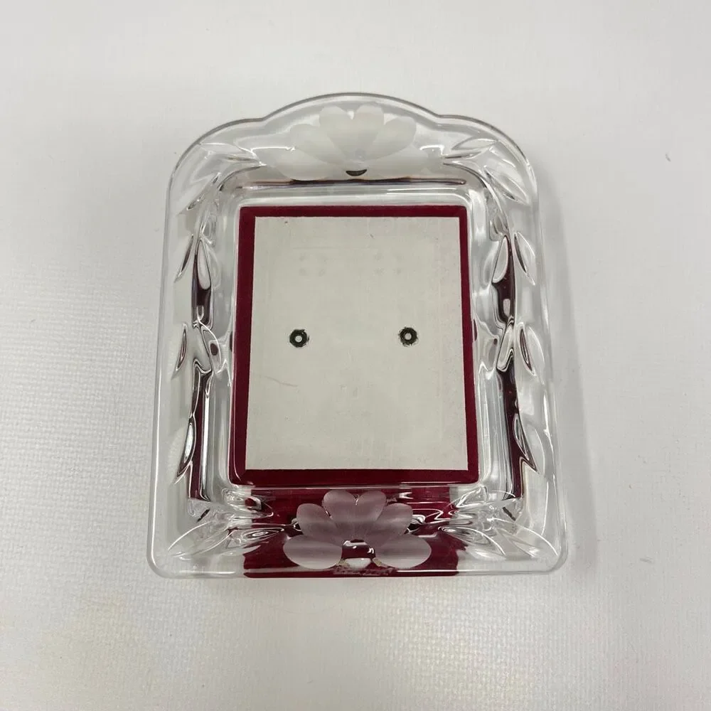 Princess House Crystal #824 Romance Lead Crystal Small Standing Picture Frame